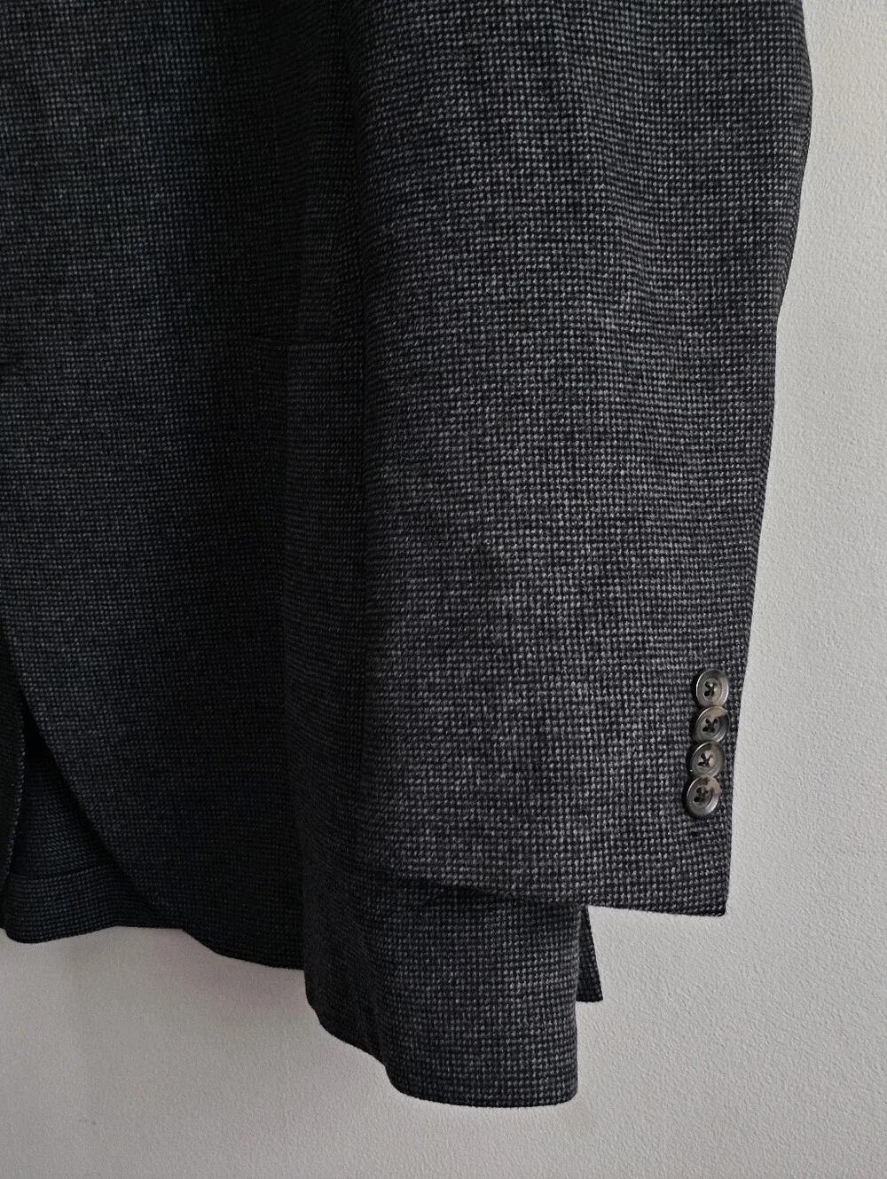 Jack Victor Collection 43L Ivanwood Sport Coat Wool Silk Cashmere Gray Blazer